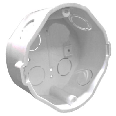 CAJA PLASTICA OCTAGONAL BLANCA INDUMA CERTICADA (X540)