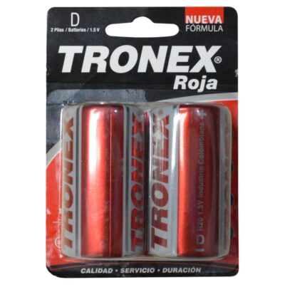 PILA TRONEX ROJA GRANDE D BLISTER (PAR)