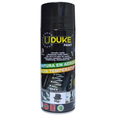 AEROSOL UDUKE ALTA TEMPERATURA NEGRO MATE 400 ML (501)