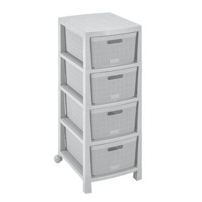 CAJONERO FIQUE 4 GAVETAS GRIS RIMAX (12571)