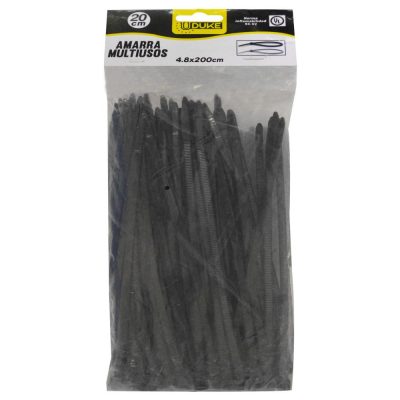 AMARRA PLASTICA UDUKE NEGRA 2.5X100MM (10 CM) (100 UNDS)