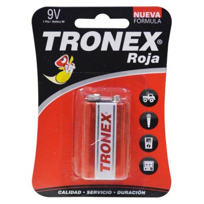 PILA TRONEX 9V (CUADRADA) (GP1604GLF2U1)TR9VRB1