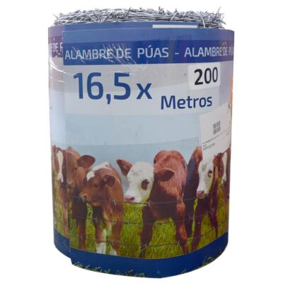 Alambre De Puas Galv. C16.5 X 200 Mts