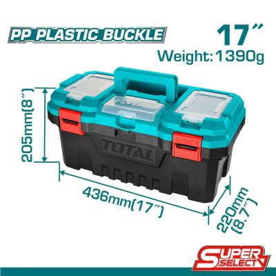 CAJA HERRAMIENTA 17″ PLASTICA SUPER SELECT TOTAL (TPBX0171)