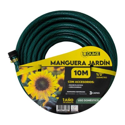 MANGUERA DE JARDIN UDUKE USO DOMESTICO X 10 METROS (SUAN)