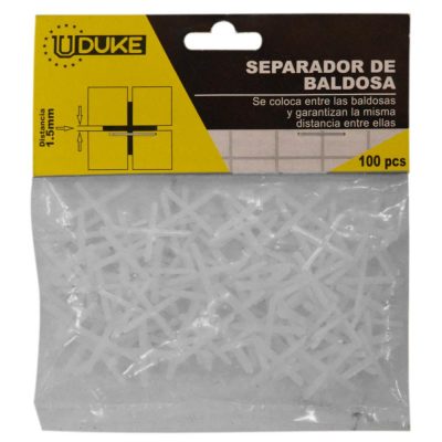 SEPARADOR DE BALDOSA UDUKE 1.5MM BOLSA X 100 PCS (HT80171)