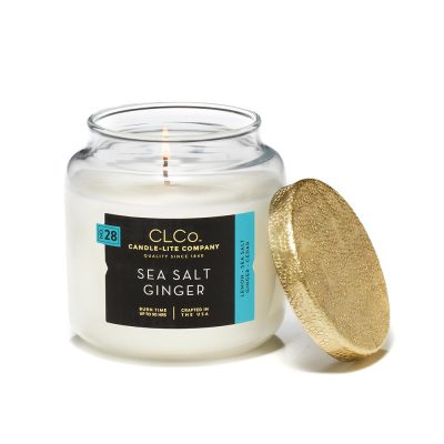 VELA 14 OZ TAPA DORADA SEASALT GINGER CANDLE LITE (4473145)