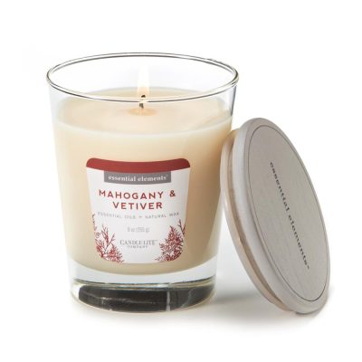 Vela 9 Oz Essential Elements Mahogany & Vetiver Candle Lite (4471293)