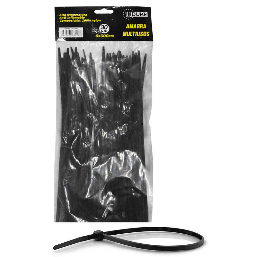 Fascette Serracavi In Nylon Nero 3,6x300 Mm – 100 Pezzi, Resistenti Ai Raggi UV, Per Interni/esterni, Fai Da Te E Organizzazione Cavi
