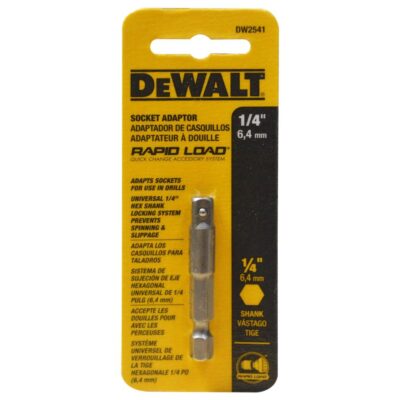 ADAPTADOR A CUADRANTE DEWALT 1/4 VASTAGO 1/4 (DW2541)