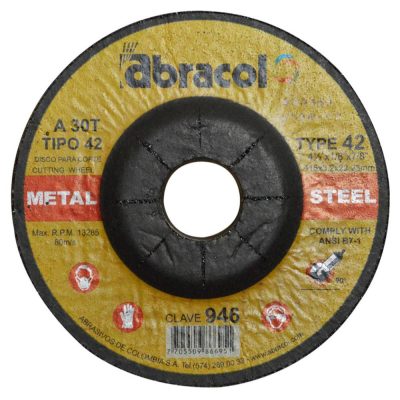 DISCO ABRACOL C/M 4 1/2 X 1/8 (DT42 115X3,2X31,75MM