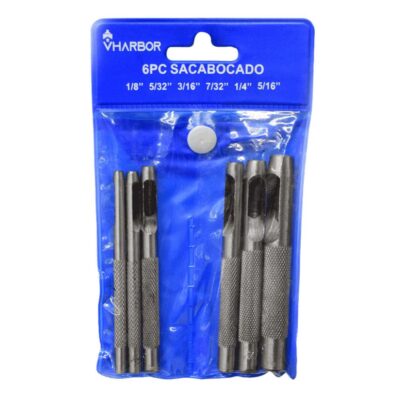 Sacabocado X 6Pcs 1/8-5/16″ Vharbor (Ht30457)