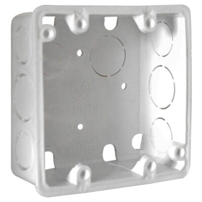 CAJA PLASTICA 4X4 BLANCA R/G CERTIFICADA