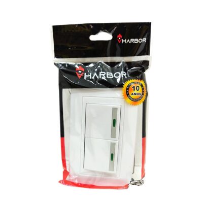 LINEA BK BLANCA INCRUSTAR SWICHE DOBLE CONMUTABLE VHARBOR 110-220V