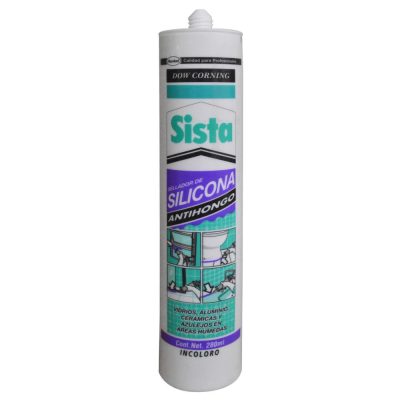 SILICONA TUBO SISTA DOW CORNING TRANSPARENTE ANTIHONGOS 280