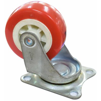 Rodachines 2 1/2\” Plano Rojo T/roller 65mm