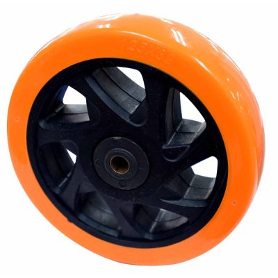 RUEDA INDIVIDUAL NARANJA 125MM 150KG (RODACHINES 5″) (HT8003