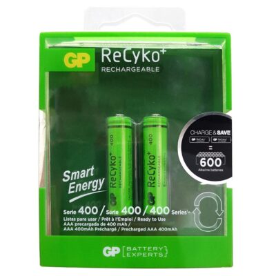 PILA RECARGABLE GP 1.2V AAA 400 MAH SMART ENERGY