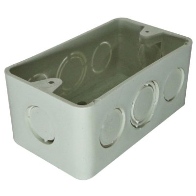 CAJA PLASTICA 2X4 BLANCA CERTIFICADA PQT X 1 UDUKE