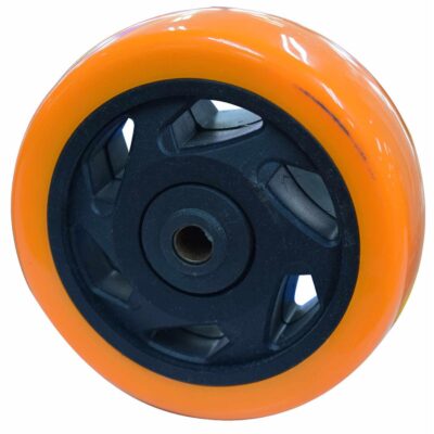 RUEDA INDIVIDUAL NARANJA 100MM 120KG (RODACHINES 4″) (HT8002