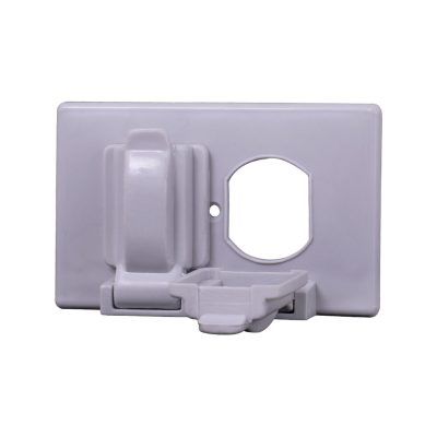 Tapa Plastica Para Toma Doble Gris Interperie Pqt X 1 Uduke