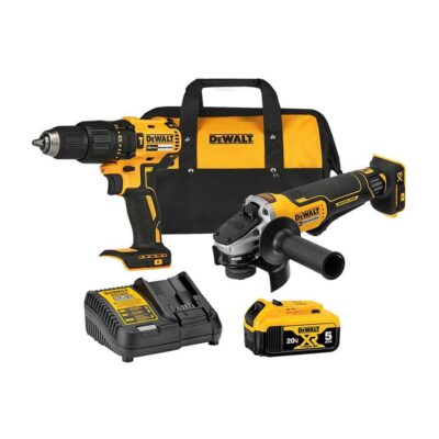 COMBO DEWALT TALADRO PERCUTOR 20V+PULIDORA DEWALT INALAMBRICA 41/2