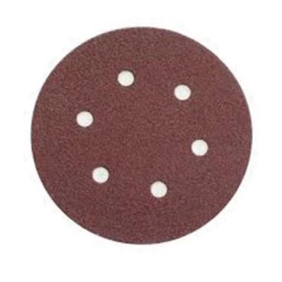 DISCO VELCRO ABRACOL ROJO 6 X 6 HUECOS GRANO 80 (RDVRO0080006)