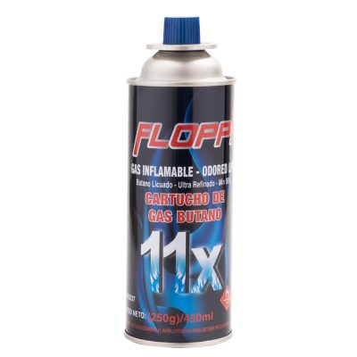 RECARGADOR GAS REPUESTO PARA CAMPING 450ML FLOPPI (FLRG7-2)