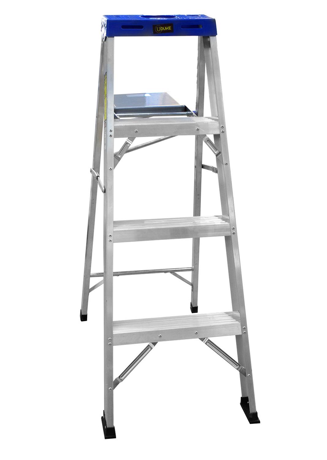 Escalera Aluminio 3 Peldaños Uduke Con Plataforma Ht1313