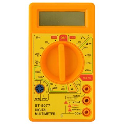 TESTER DIGITAL AMARILLO CON PITO (DT830D)