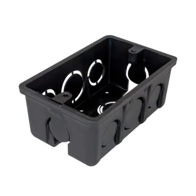 CAJA PLASTICA 2X4 NEGRA INDUMA CERTIFICADA (T1202-0052)